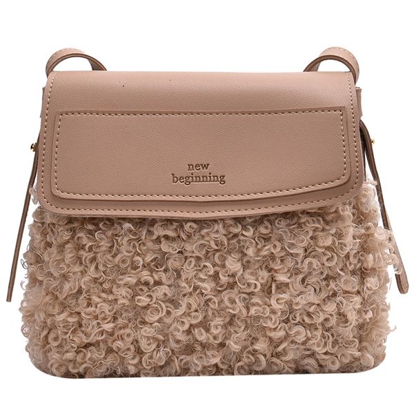 

brand originality design handheld plush small bag women's bag 2019 new korean casual versatile messenger fashion handbag
