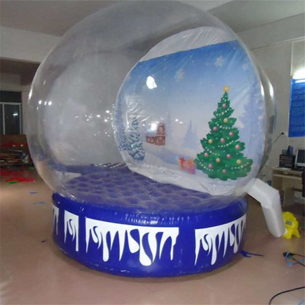 

новые надувные рождественские украшения продукты 3m / 4m dia надувной snow globe для реклама human размер snow globe photo booth