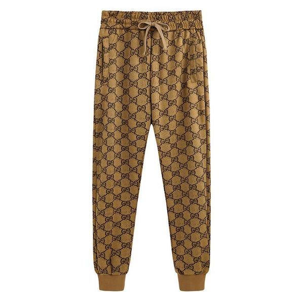 

mens casual ab0 gucci pants cotton mid-rise fashion trousers street trend men and women couples sweatpants, Black