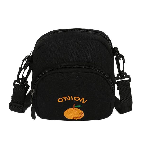 

25# minismall square pack summer women crossbody square embroidery pack pineapple fruit print should student messenger bag