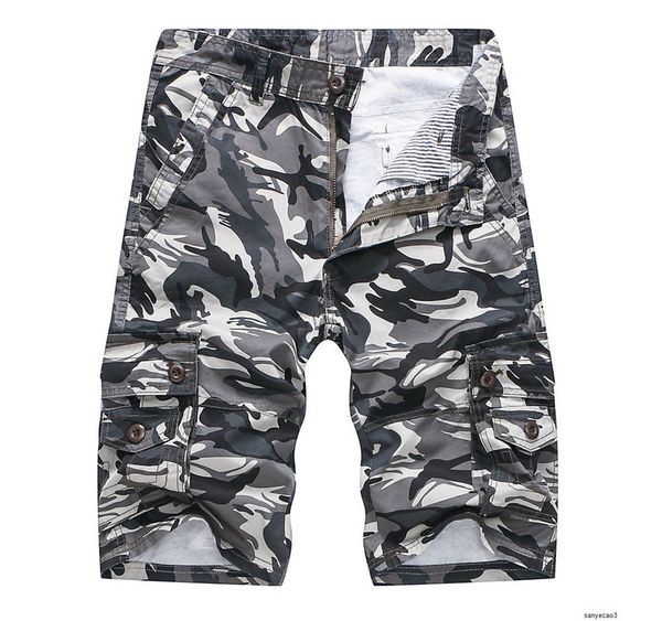 

mens designer summer work pants outdoor casual camouflage loose shortsh, Black