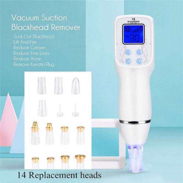 

electronic blackhead remover vacuum suction facial pore cleaner extractor face lifting tightening acne pimple remover tool pj