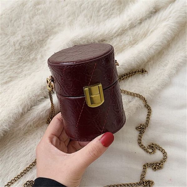 

designer luxury shoulder bag women designer mini barrel-shaped wild joker lipstick bag new autumn and winter fashion newset