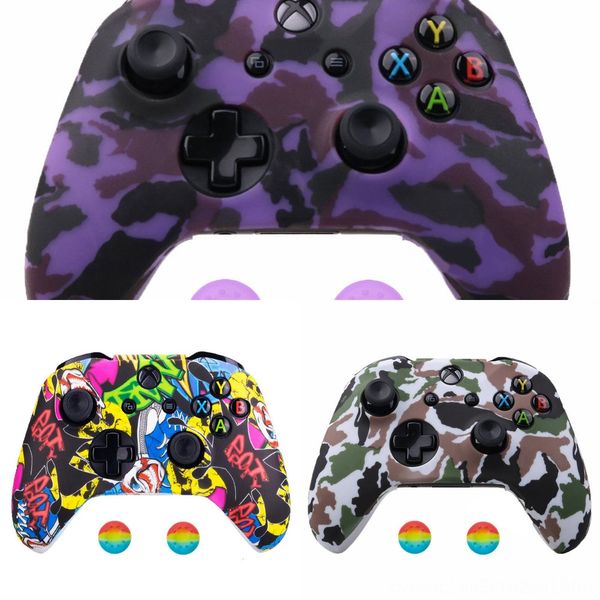 

bup9p camo силиконовый защитный чехол для кожи s transfer printing камуфляжная крышка для xbox one x water slim controller protectorshipping