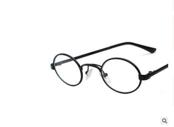 

2019 new ultra small frame retro eyeglasses color oval sunglasses metallic ocean piece sunglasses, White;black