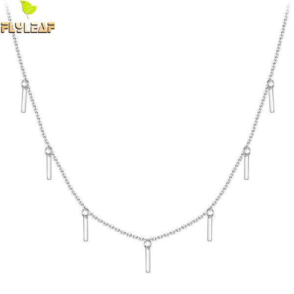 

форзац water drop короткой кисточка ожерелье подвеска real 925 серебряного ожерелье для женщин мода цепи изящных ювелирных изделий подарков, Silver