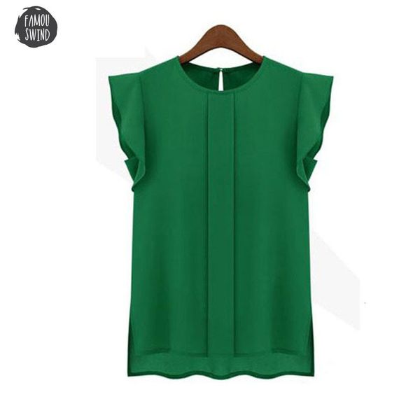 

blusas shirt body blouse vintage 1pc womens casual loose chiffon short tulip sleeve wholesale drop shipping, White