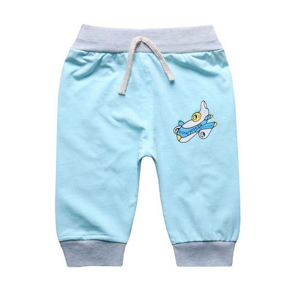 

продажа летняя детская одежда самолет pattern blue baby boys and girls повседневные брюки длиной до икры детская одежда для малышей 0-3 года