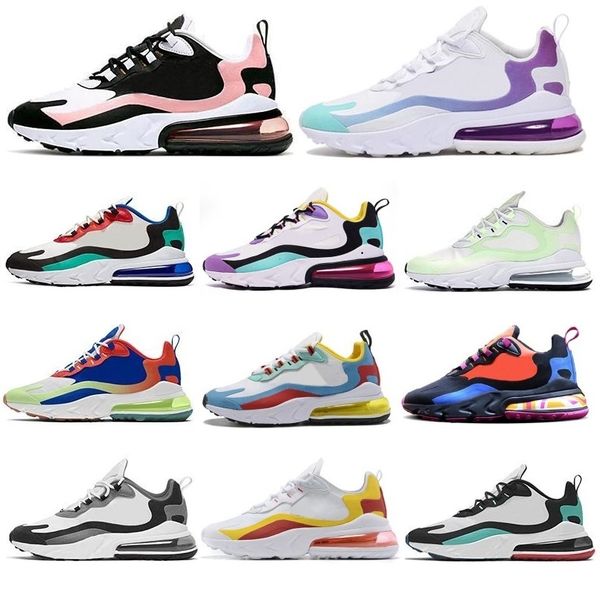 

2020 react mens designer shoes men women casual air chaussures trainers bauhaus bleached coral dusk sports sneakers zapatos 36-45, Black