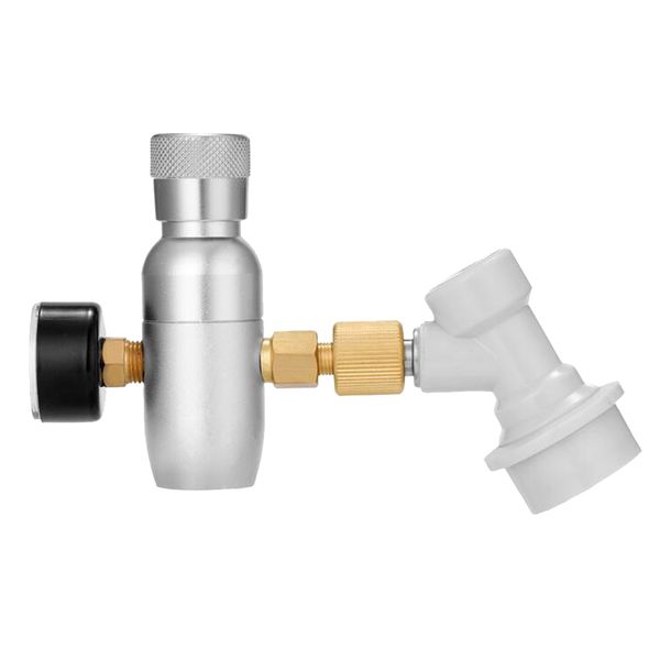 

beer co2 gas press reduction regulator 0-60psi 10mpa ball lock regulated set