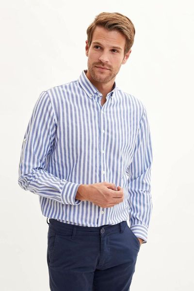 

defacto man long sleeve shirt-m2945az19au, White;black