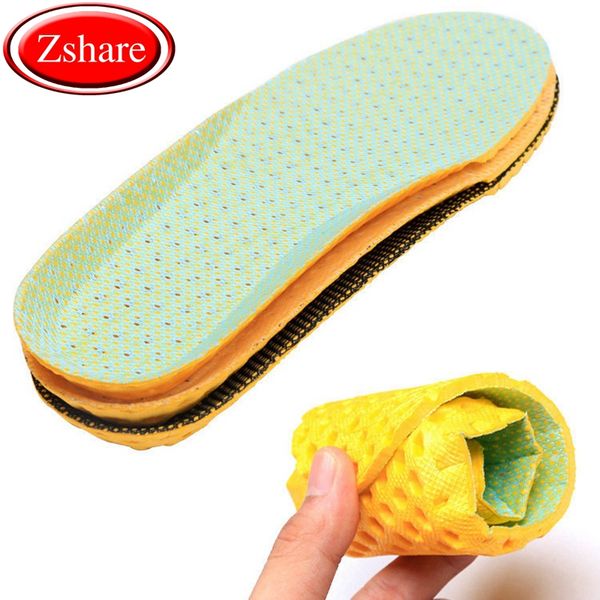 

1 pair reathable deodorant insoles bcomfortable soft running cushion insole outdoor leisure sneakers accessories shoe insole, Black