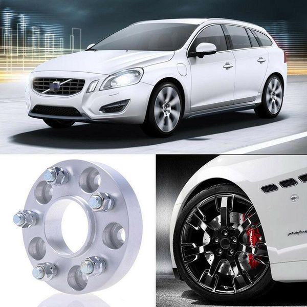 

2pcs 25mm thick pcd 5x108 63.4cb aluminum wheel spacers adapters for volvo v60
