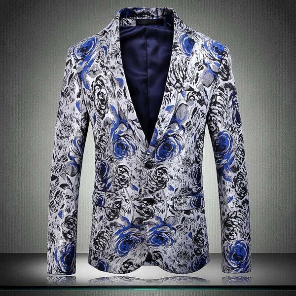 

new male blazer luxury three-dimensional jacquard prom blazers men plus size 5xl blazer masculino party nightclub men, White;black
