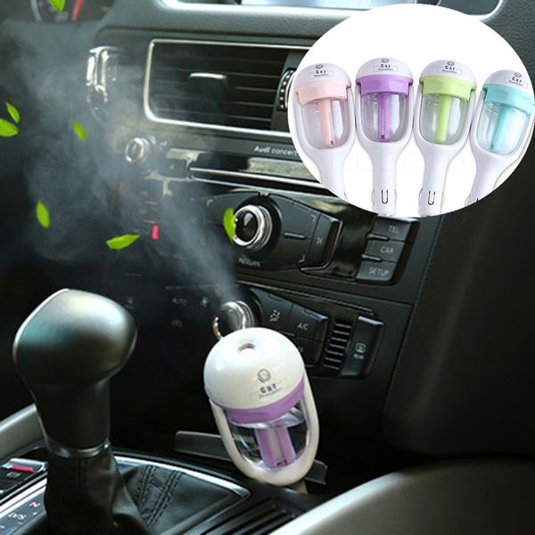 

50ml car air freshener 12v car humidifier mini air purifier aroma diffuser 4 colors water essential oil diffuser