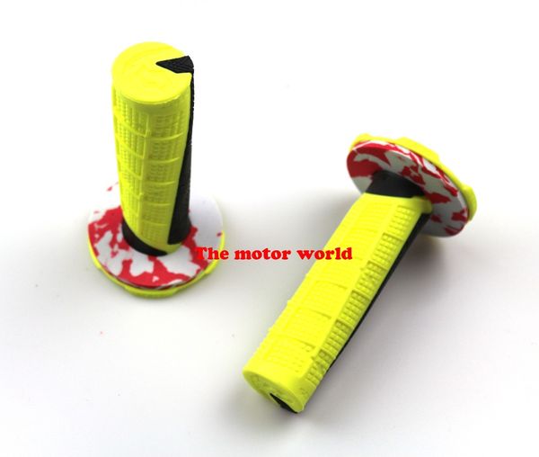 

2017new size selling motorcycle grips motocross grip handle bar dirt pit bike 7/8" handlebar rubber gel dual density mx grip