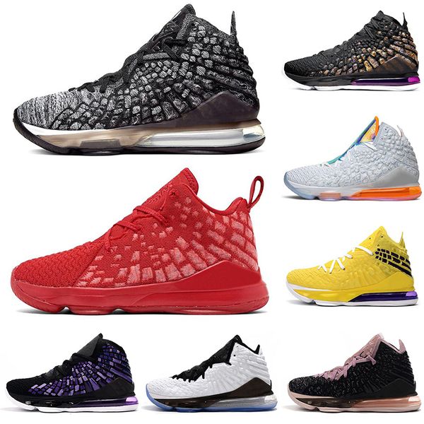 

new lebron james lbj 17 17s men basketball shoes university red future air athletic mens trainers sports sneakers size 40-46