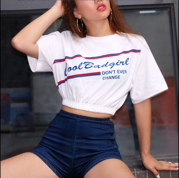 

new arrival designer t-shirts for women tee shirt with letters 2020 summer short sleeved tshirt lady 3 colors optional, White