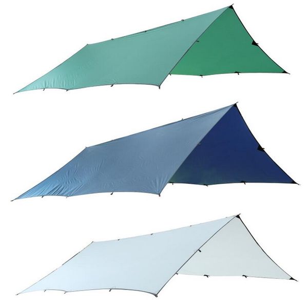 

large outdoor tent, canopy. silicon coated light high waterproof fabric multi-person tarpaulin, rainproof sunscreen awning
