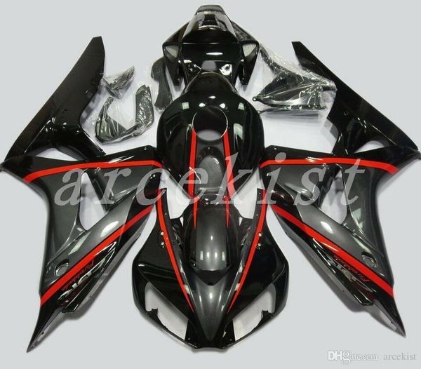 

новый комплект обтекателя abs, пригодный для honda cbr 1000rr cbr1000 06 07 cbr1000rr 06 07 cbr 1000 2006 2007 на заказ серый черный