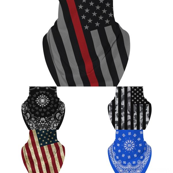 

6exvd shipping face scarf windproof uv protection bandana print multifunction cycling outdoor mask magic turban scarf 5 styles, Black