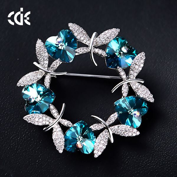 

wedding party beaded pearl gift woman lady diamond jewelry brooches for bride acting initiation graduation cde-1329, Gray