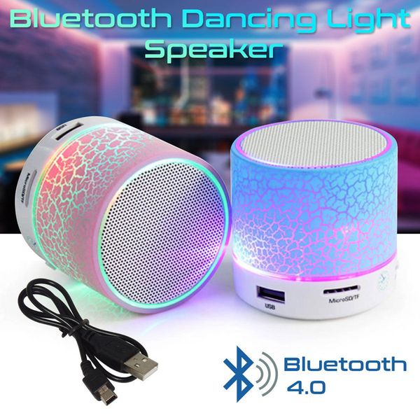 

a9 crack bluetooth audio card mobile phone computer small cannon mini subwoofer wireless led light small speakers