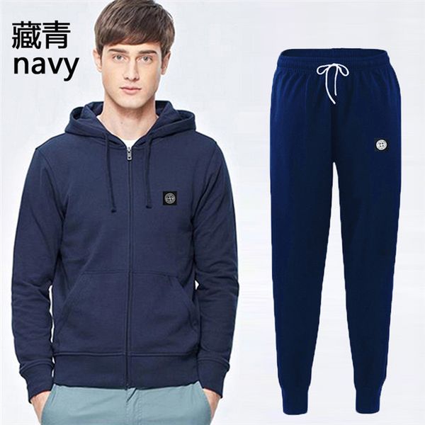 

color autumn winter men's sports hoodie men's casual thick bed diamond sport suit (s-xxxl) ton hat coat, Gray