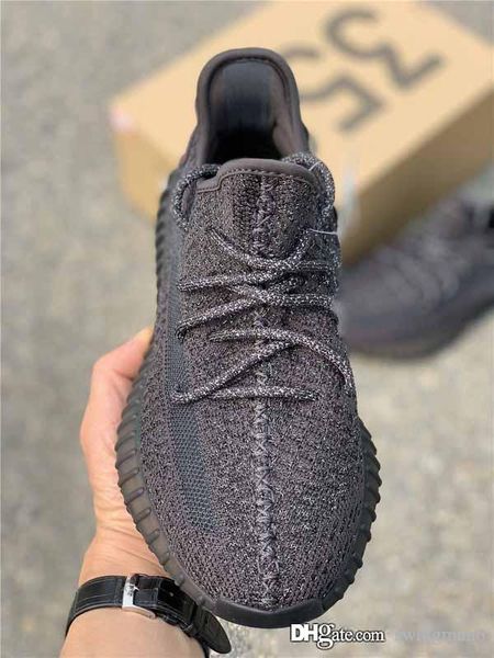 

v2 black 3m reflective mens womens running shoes yeezreel yecheil citrin cloud white glow kanye west designer trainers sports sneaker