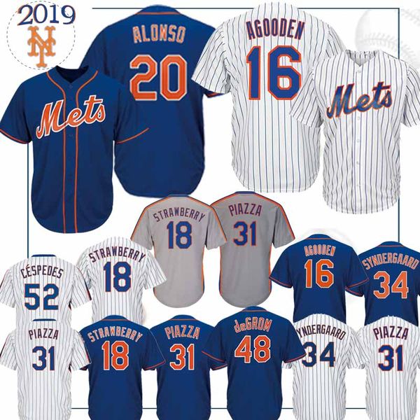 

20 Pete Alonso 48 Jacob DeGrom 18 Darryl Strawberry New York 150th Baseball Jerseys Mets 52 Cespedes jerseys