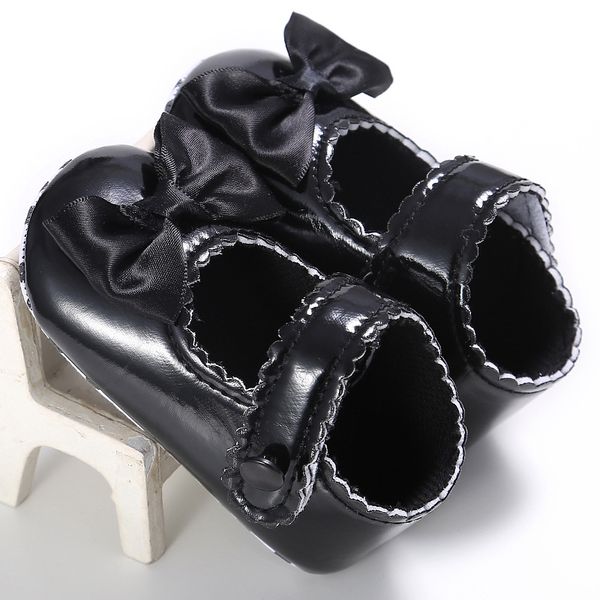 

casual soft baby girls bow-knot shallow flats spring children's princess first walkers newborn little kids toddler shoes