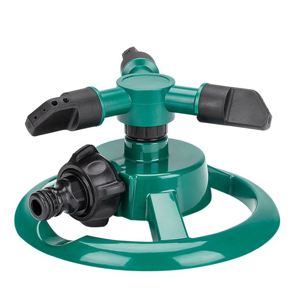 

garden sprinkler 360 degrees rotating watering system sprinkler irrigation 3 nozzle pipe hose for gardening tools and equipment