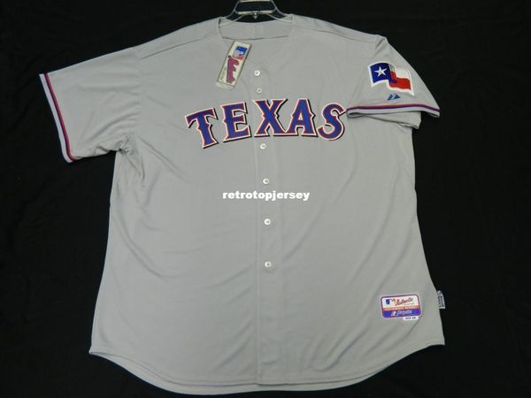 

majestic blank texas gray cool base on field jersey mens stitched wholesale big and tall size xs-6xl baseball jerseys, Black;blue