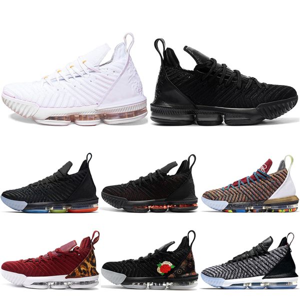 

i promise king 16 mens basketball shoes 16s 1 thru 5 oreo fresh bred triple black lakers white red designer sports sneakers 7-12