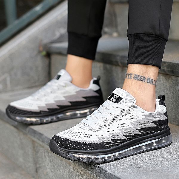 

360 outdoor air cushion running women shoes men lace-up walking train athletic mesh sport breathe jogging sneaker