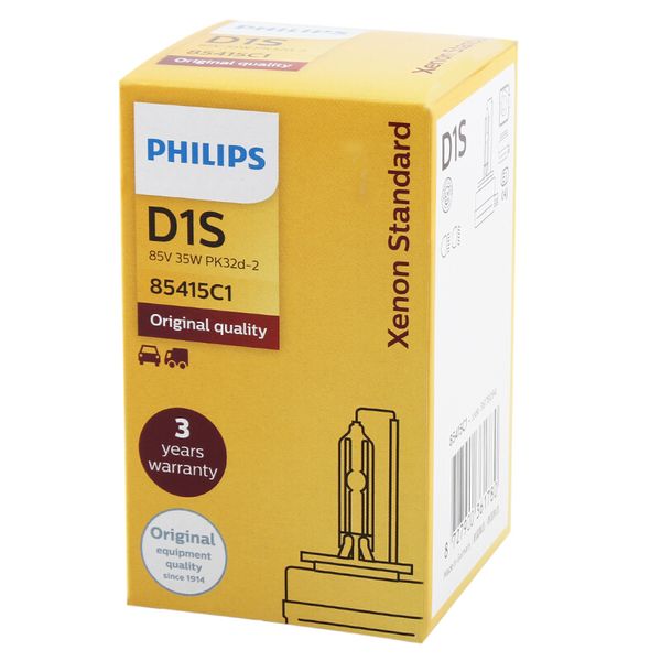 

philips hid d1s d2s d2r d3s d4s d5s 35w xenon standard 4200k auto original headlight brand new genuine xenon bulb