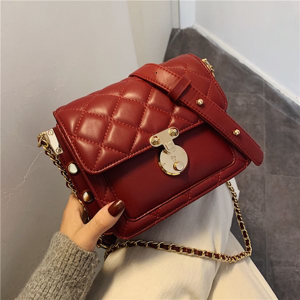 

женская решетка crossbody сумки для женщин 2020 кожаная роскошная сумочка дизайнерский слинг sac a main ladies hand shoulder messenger bag