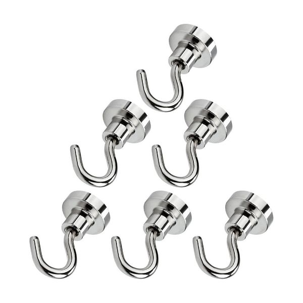 

magnetic hooks 6x cruise hooks set for hang and add storage powerful heavy duty neodymium magnet hook