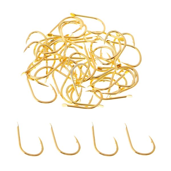 

premium fishing hooks, 50pcs special barb fishhooks high carbon steel material, fishing lures bait worm hanging hook for freshwater/seawater