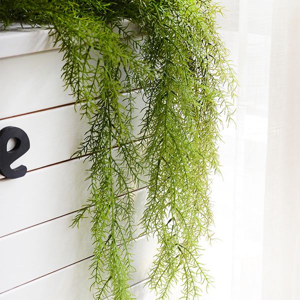 

office diy party garden wall hanging simulation wedding fake vine artificial plant leaves pine needle fake shop l home decor