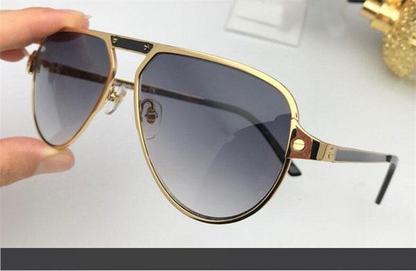 

оптовая продажа новых модных дизайнерских солнцезащитных очков 0101 пилот простая рамка популярный авангардный стиль высокое качество открыт, White;black