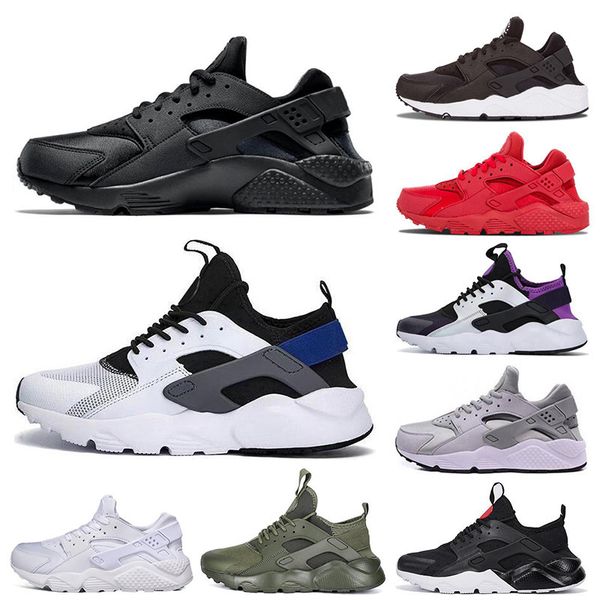 

Hot Huarache 1.0 4.0 мужские кроссовки женские тройные белые черные красные серые Huaraches Сп