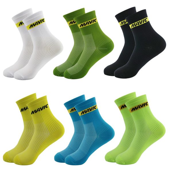 

professional cycling socks high cool tall mountain bike socks outdoor sport compressirunning, Black