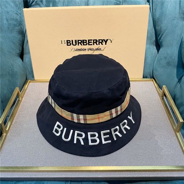 

brand designer leather letter bucket hat for mens womens foldable caps black fisherman beach sun visor sale folding man casquette bowler cap, Blue;gray