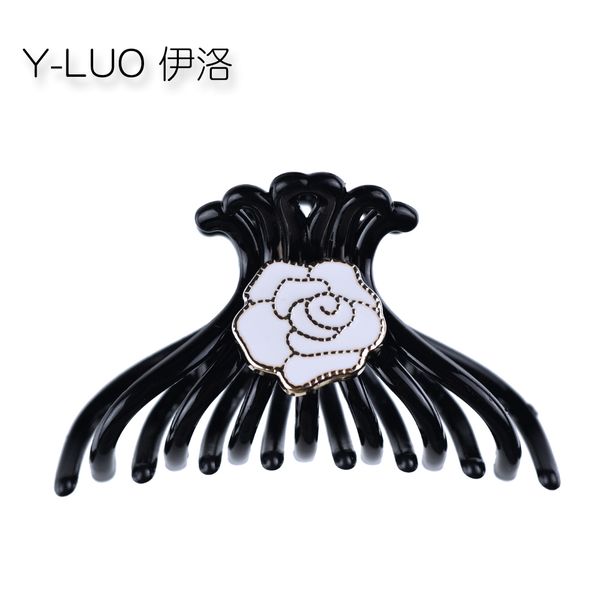 

women hair claw solid cute bow hair clip vintage flower accessories for women