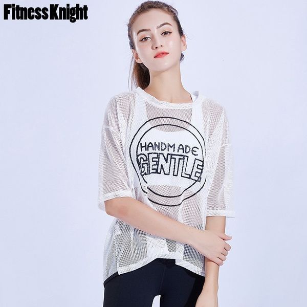 

running shirt fitness women half sleeve sweatshirt yoga shirt quick dry sports shirts mesh gym workout sport clothing, White;red
