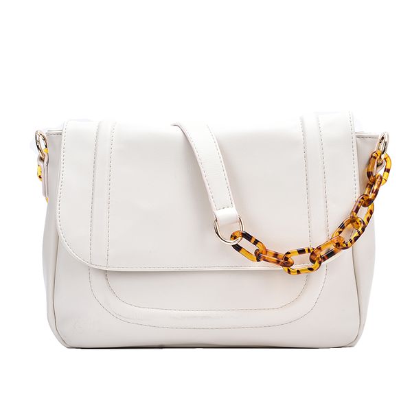 

women shoulder bag fashion handbag female work bag large capacity temperament chains black white