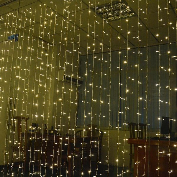 

светодиодные занавес фея огни строка рождество светодиодные патио свадьба декор окна открытый строка огни на новый год