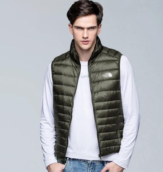 

down jacket north mens cotton coat brand men sleeveless down jacket outdoor windbreaker thick velvet vest jacket warm cotton clothing, Black