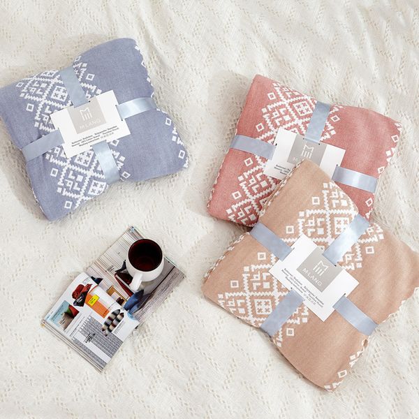 уютный легкий муслин хлопок бросить одеяло для кровати диван лето осень постельное белье покрывало покрывало легкий мягкий